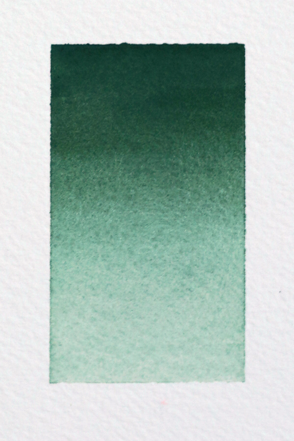 Chromium Oxide Green Watercolor Half Pan