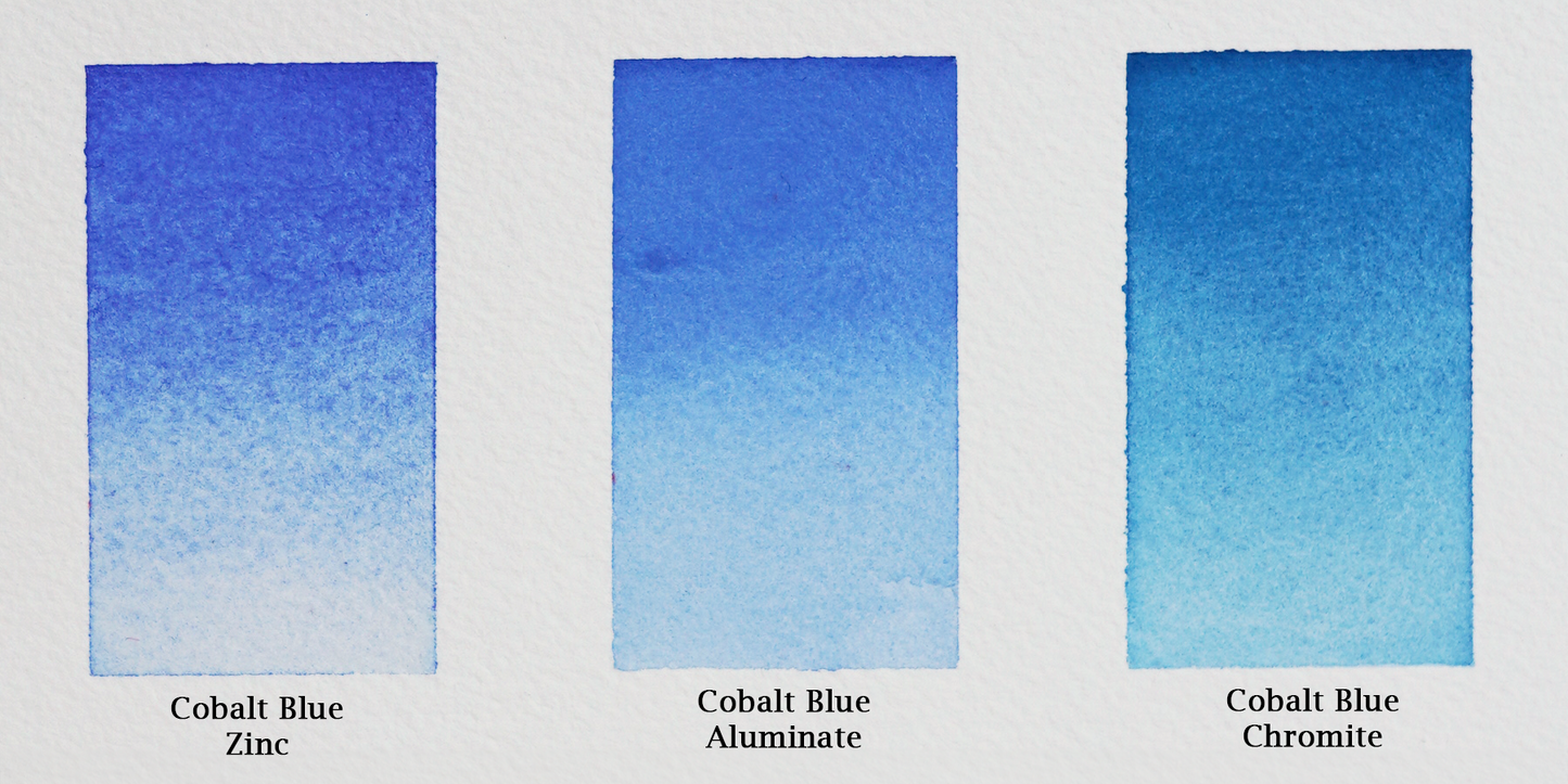 Cobalt Aluminate Blue Watercolor Half Pan